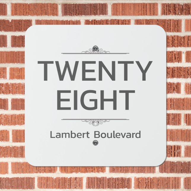 Make Your Own Personalized House Metal Sign (In Situ(Brick))