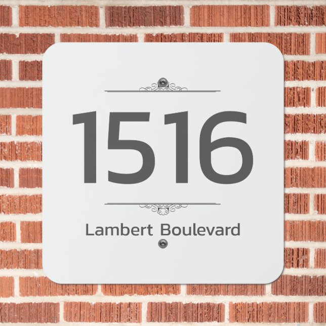 Make Your Own Personalized House Metal Sign (In Situ(Brick))