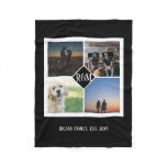 Make Your Own Personalized Monogram Custom 4 Photo Fleece Blanket Make Your Own Personalized Monogram Custom 4 Photo Fleece Blanket