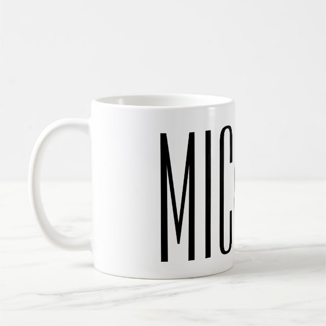 Make your own personalized name coffee mugs (Left)