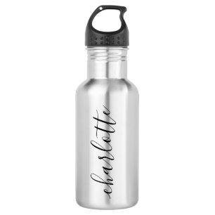 Make your own personalized name stainless steel water bottle