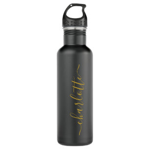 Make your own personalized name stainless steel water bottle