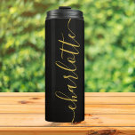 Make your own personalized name thermal tumbler<br><div class="desc">Make your own personalized name water bottle from Ricaso - available in different colors</div>