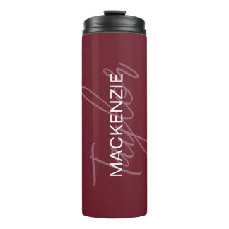 Make your own personalized name thermal tumbler