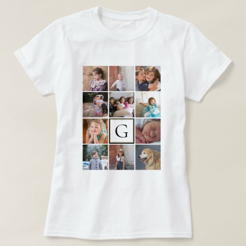 Make your own personalized photo collage template T_Shirt