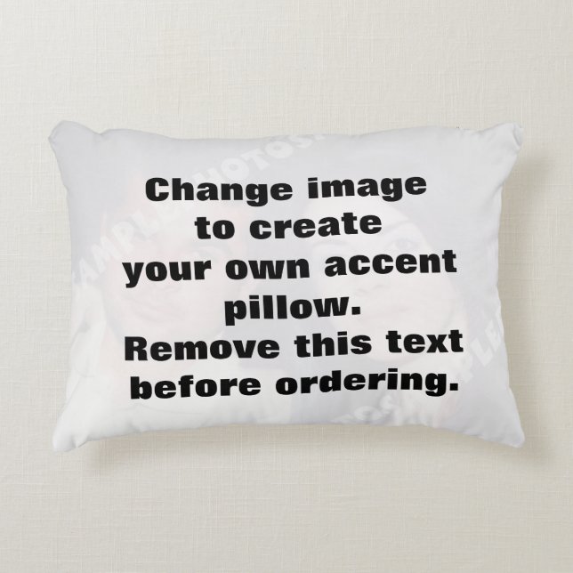 Make your own personalized photo decorative pillow (Front)