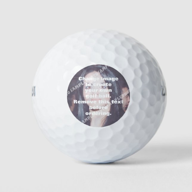 Make your own! personalized photo golf balls (Front)