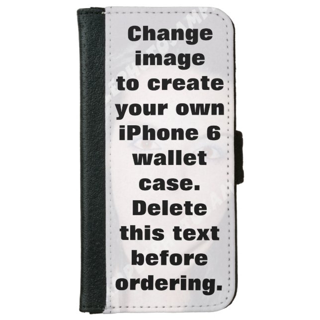 Make your own personalized photo iPhone wallet case (Front)