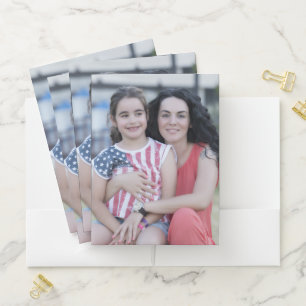 Make your own personalized photo pocket folder