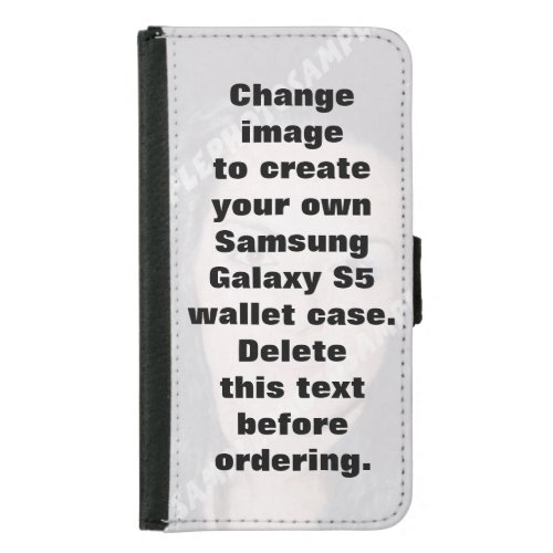 Make your own personalized photo wallet phone case for samsung galaxy s5