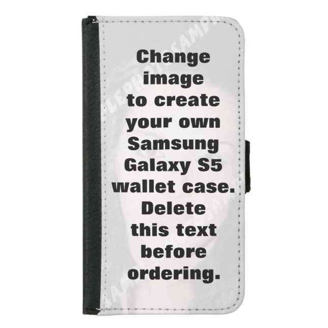 Make your own personalized photo samsung galaxy wallet case (Front)