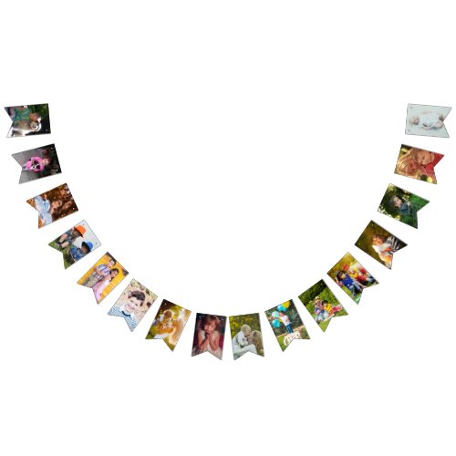 Make Your Own Personalized Photo Template Birthday Bunting Flags