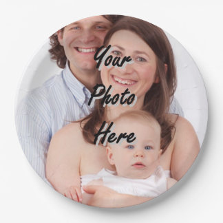 Make your own personalized photo template paper plates