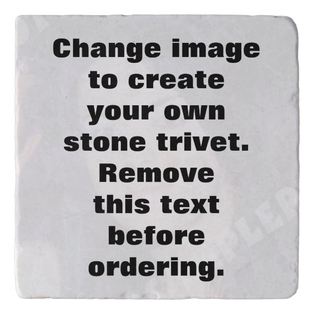 Make your own personalized photo trivet (Front)