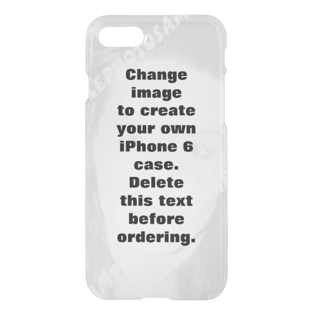Make your own personalized photo uncommon iPhone case (Back)