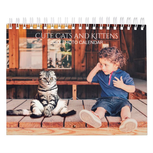 Make Your Own Pet Cat Photos 2026 2-Page Calendar (Cover)