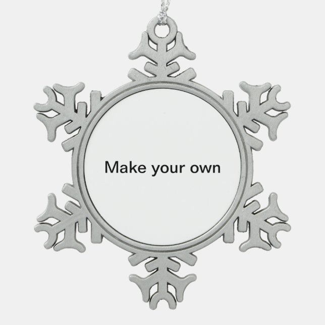Make your own Pewter Snowflake Ornament (Front)