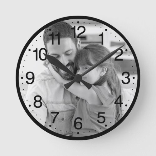 Make Your Own Photo and numbers Round Clock