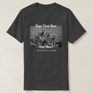 Make Your Own Photo and Text Template T-Shirt