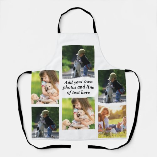 Make your own photo collage and text apron