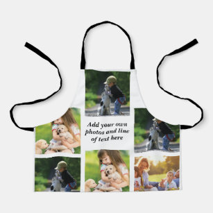 Make your own photo collage and text apron