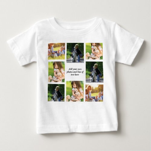 Make your own photo collage and text  baby T_Shirt