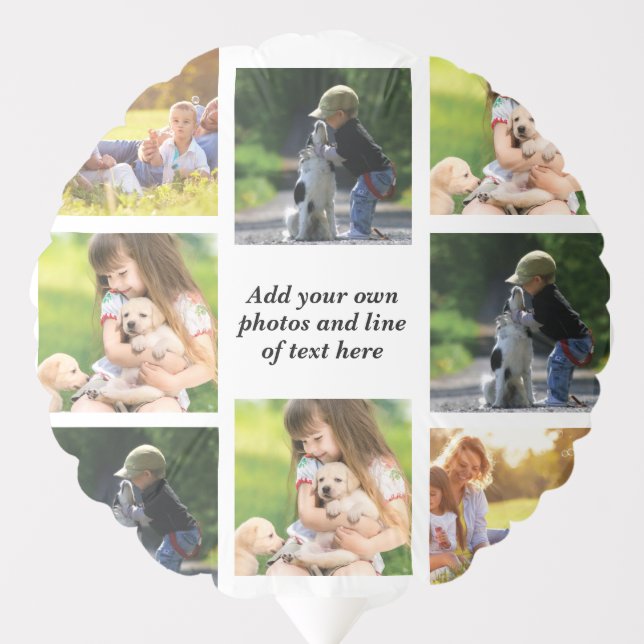 Make your own photo collage and text  balloon (Front)
