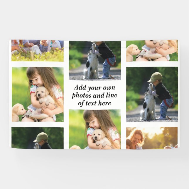 Make your own photo collage and text   banner (Horizontal)