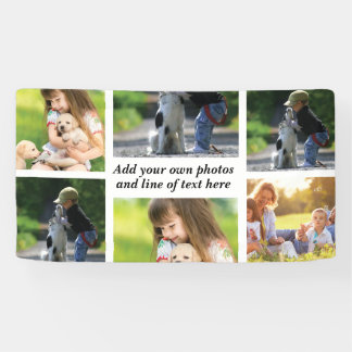 Make your own photo collage and text  banner