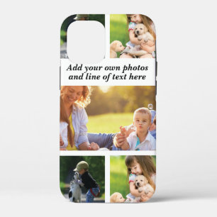 Make your own photo collage and text iPhone 12 mini case