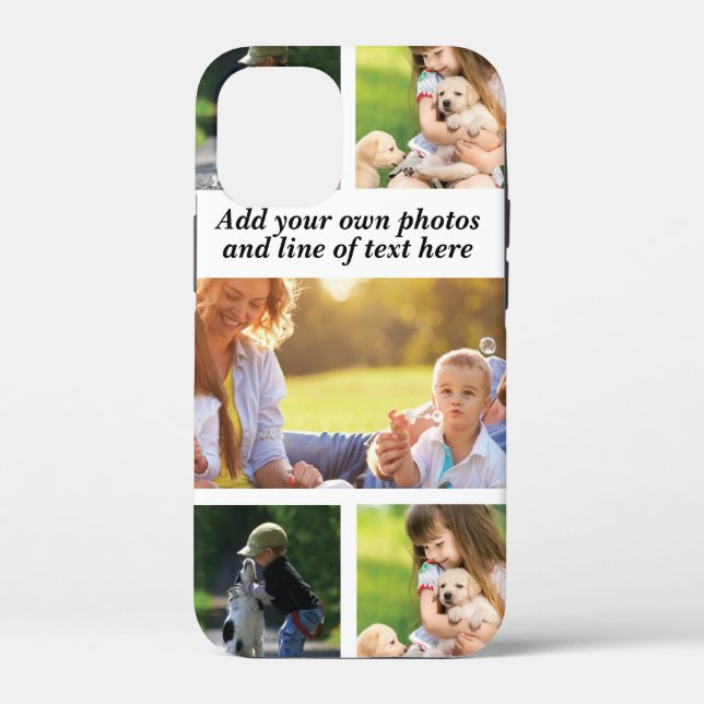 Make your own photo collage and text Case-Mate iPhone case (Back)