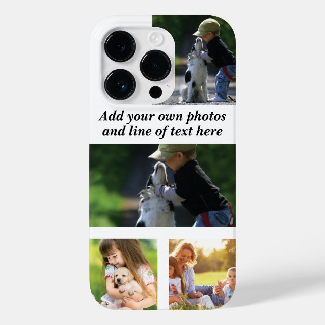 Make your own photo collage and text  Case-Mate iPhone case (Back)
