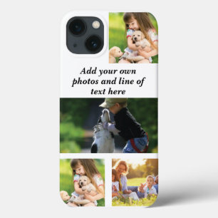 Make your own photo collage and text iPhone 13 case