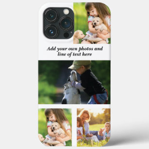 Make your own photo collage and text iPhone 13 pro max case