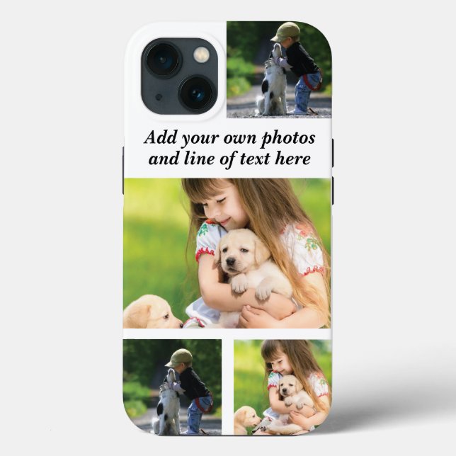 Make your own photo collage and text  Case-Mate iPhone case (Back)