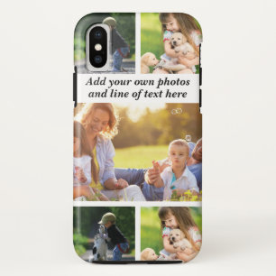 Make your own photo collage and text iPhone XS case