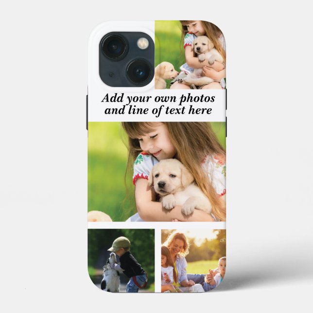 Make your own photo collage and text Case-Mate iPhone case (Back)