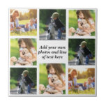 Make your own photo collage and text  ceramic tile<br><div class="desc">Make your own photo collage and text</div>