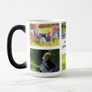 Make your own photo collage and text color morph mug