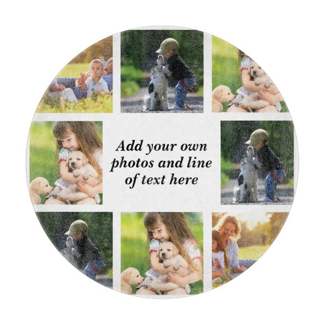 Make your own photo collage and text cutting board (Front)
