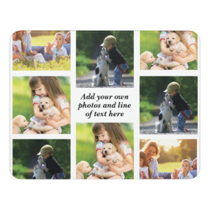 Make your own photo collage and text door sign