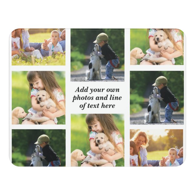 Make your own photo collage and text  door sign (Contemporary Front)