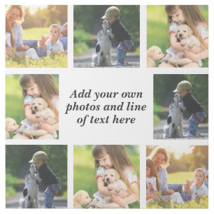 Make your own photo collage and text  gallery wrap