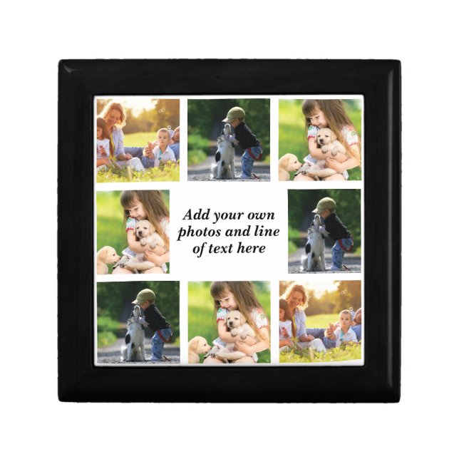 Make your own photo collage and text  gift box (Front)