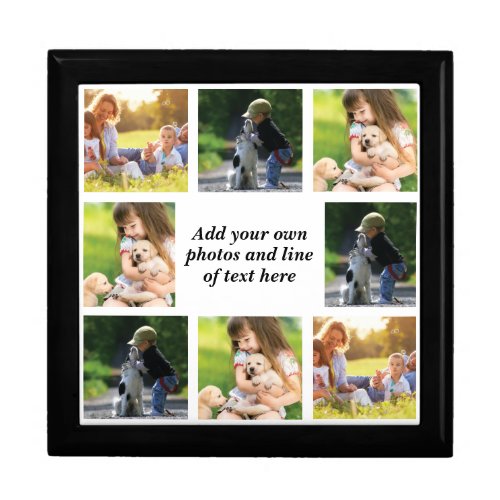 Make your own photo collage and text  gift box