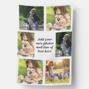 Make your own photo collage and text  house flag
