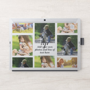 Make your own photo collage and text HP laptop skin