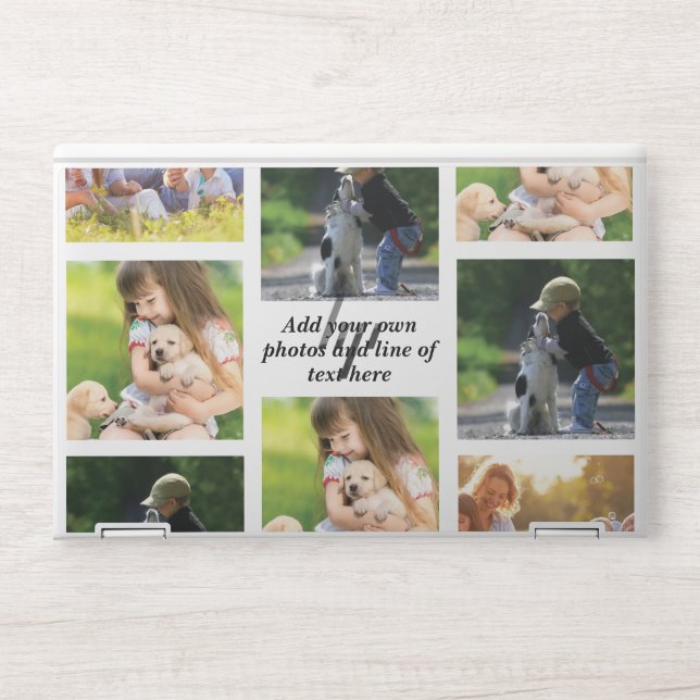 Make your own photo collage and text  HP laptop skin (Front)