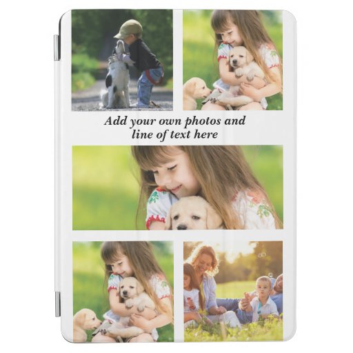 Make your own photo collage and text  iPad air cover