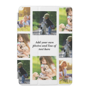 Make your own photo collage and text iPad mini cover